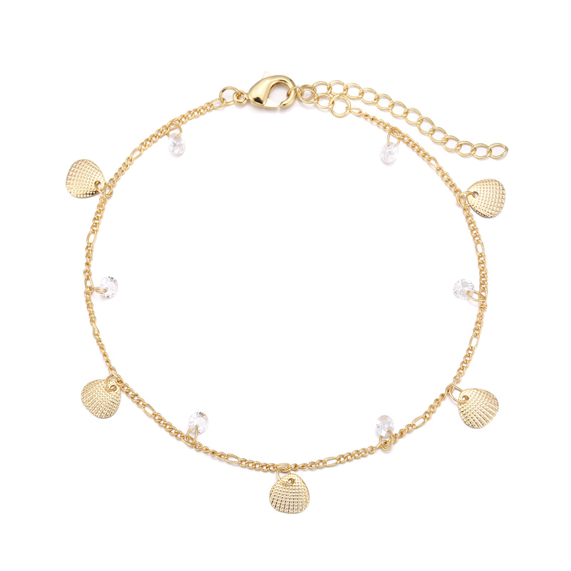 Chain Anklet Gold - Shells