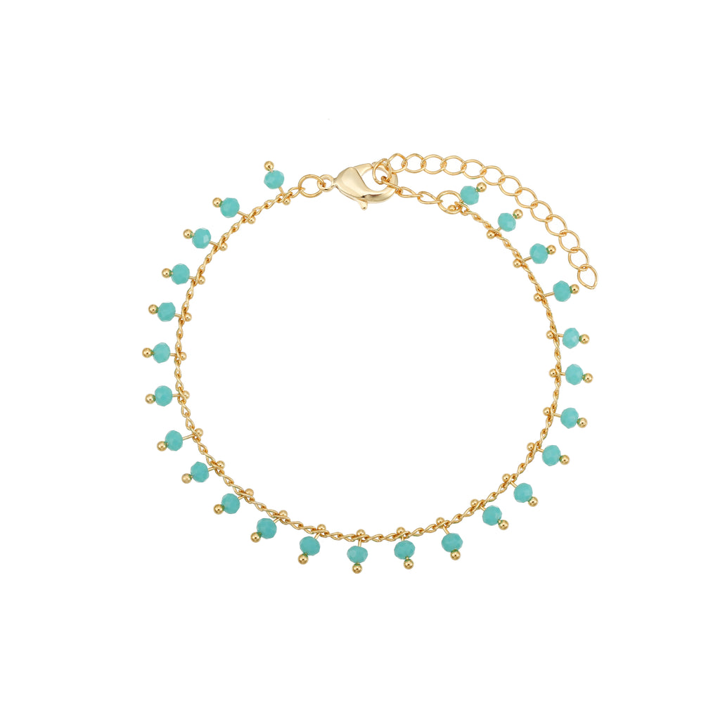 Chain Bracelet Gold - Blue