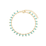 Chain Bracelet Gold - Blue