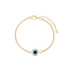 Chain Bracelet Gold - Single Evil Eye