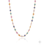 Chain Necklace Gold - Evil Eye Multicolour