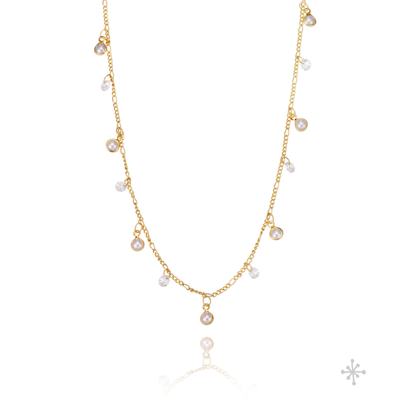 Chain Necklace Gold - Pearls