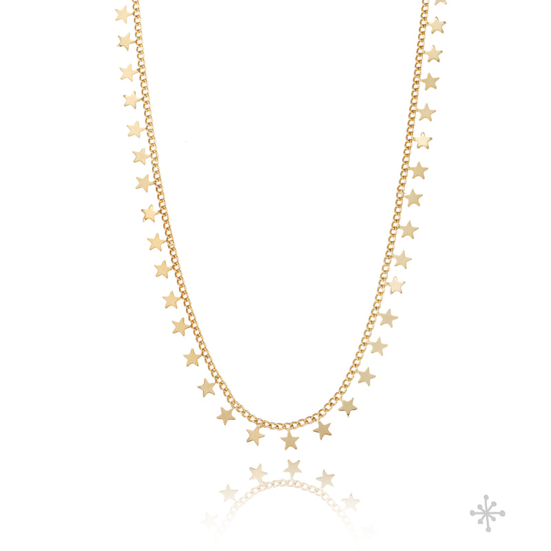 Chain Necklace Gold - Stars