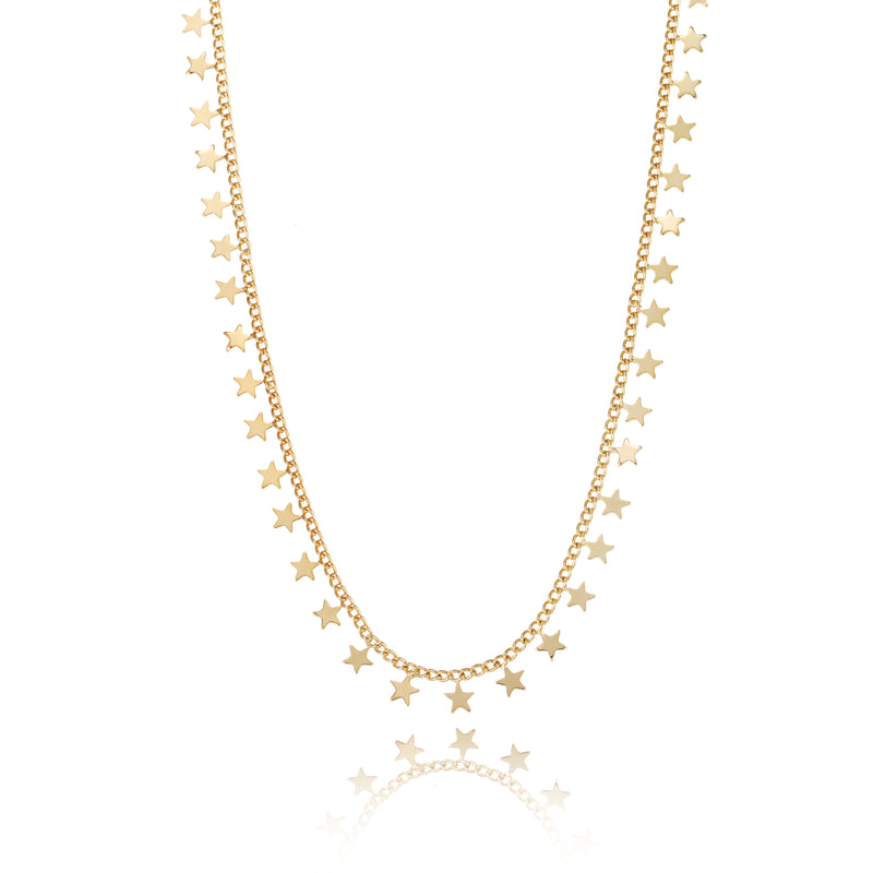 Chain Necklace Gold - Stars