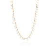 Chain Necklace Gold - White