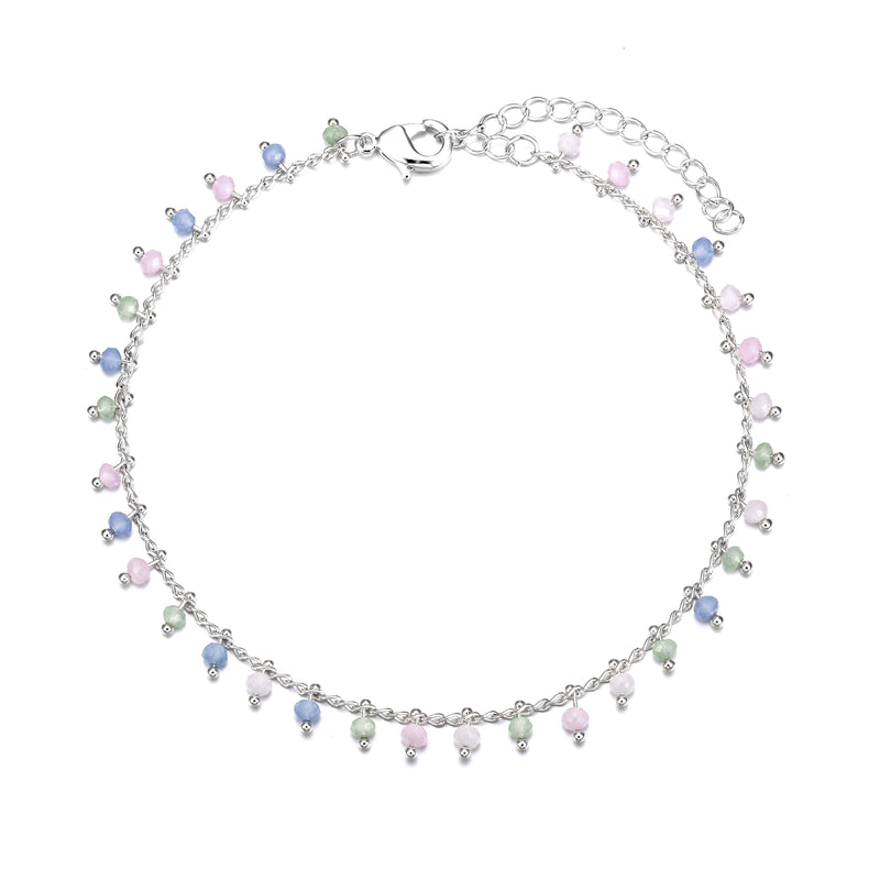 Chain Anklet Silver - Multicolour