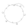 Chain Anklet Silver - Shells