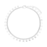 Chain Anklet Silver - Stars