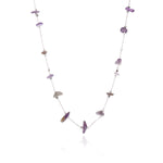 Chain Necklace Silver - Amethyst