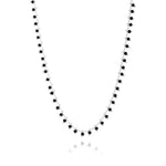 Chain Necklace Silver - Black